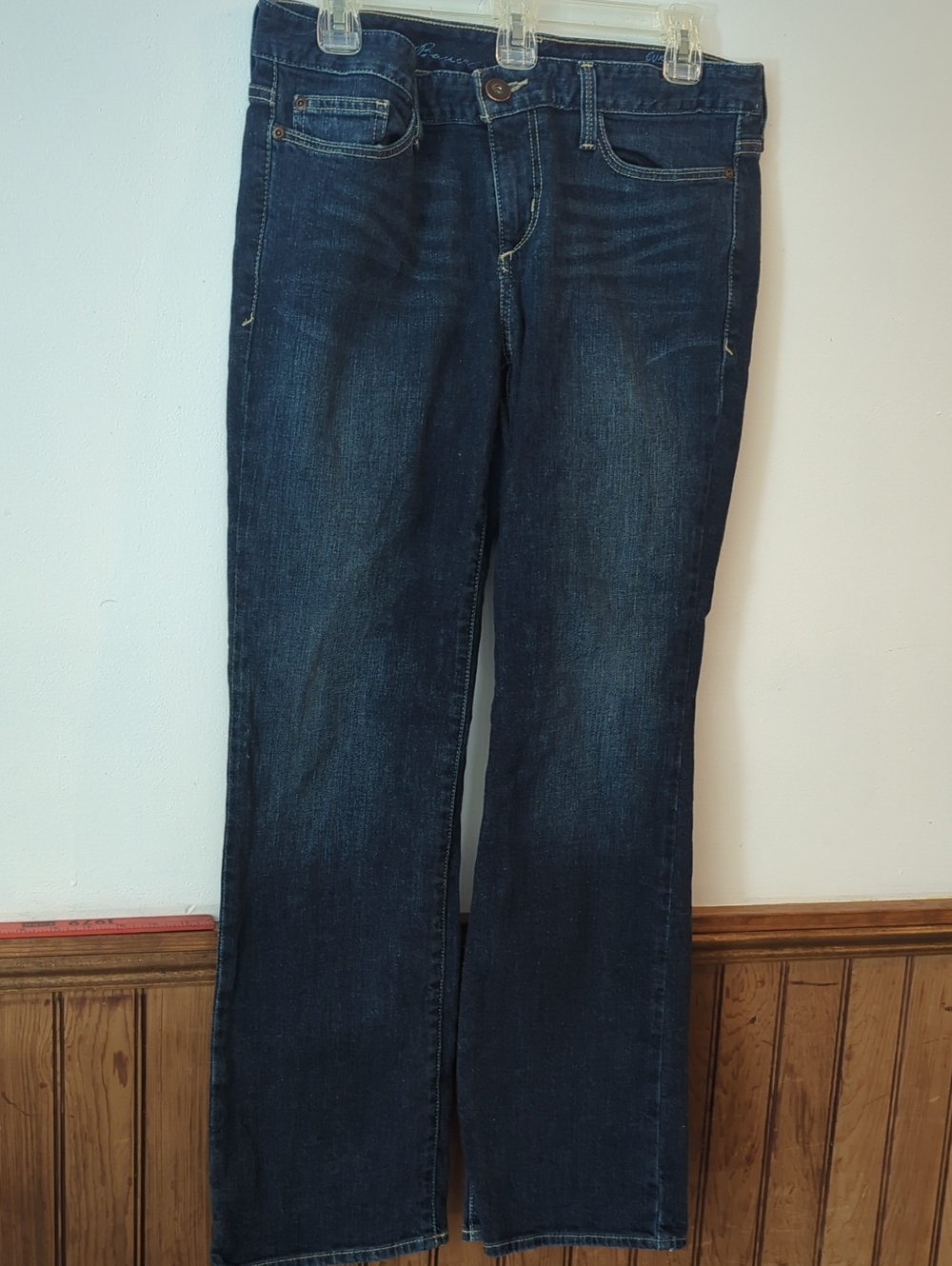 Eddie Bauer Dark Blue Women's Jeans Curvy Barely Boot - 8S